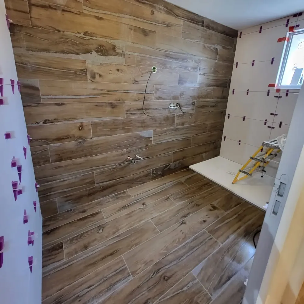 Travaux refonte salle de bains